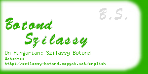 botond szilassy business card